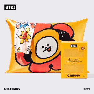 Kitsch x BT21 Satin Pillowcase in CHIMMY